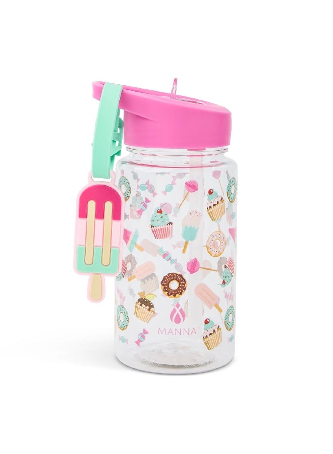 Buddy Popsicle Themed Design Water Bottle with Strap Multicolour 15 oz AC55355
